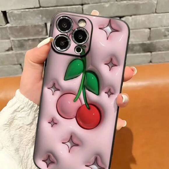 Cherry Phone Case Designed  (New) For iPhone 16  and  16 Pro Not 3D - Picture 4 of 4